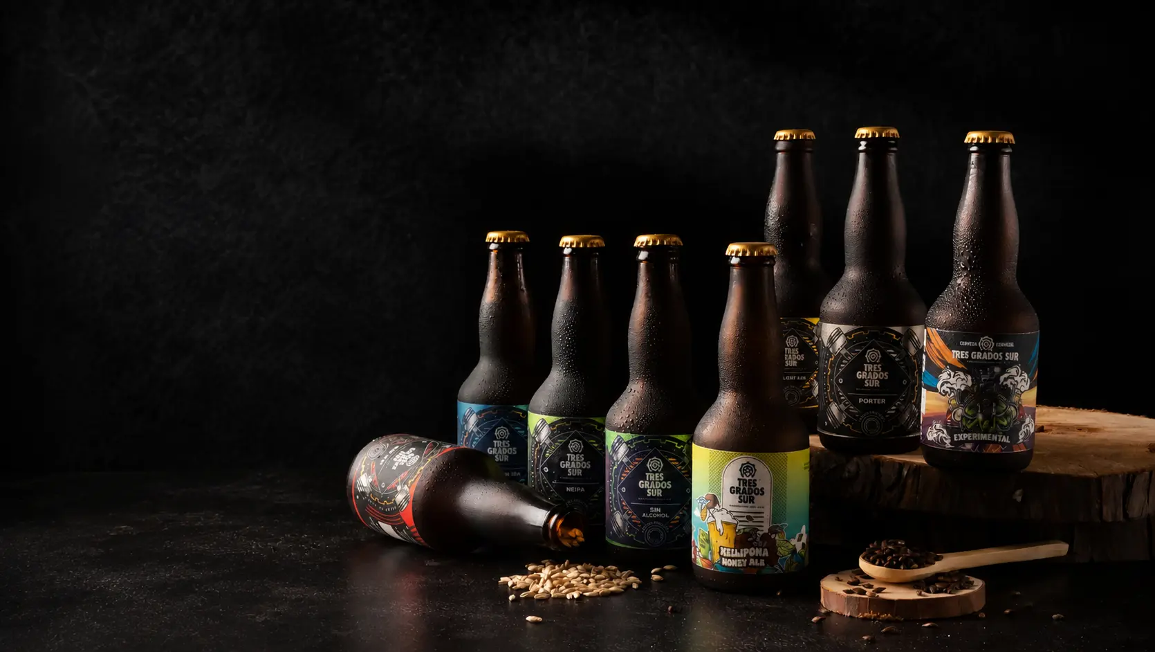 Cerveza artesanal Tres Grados Sur